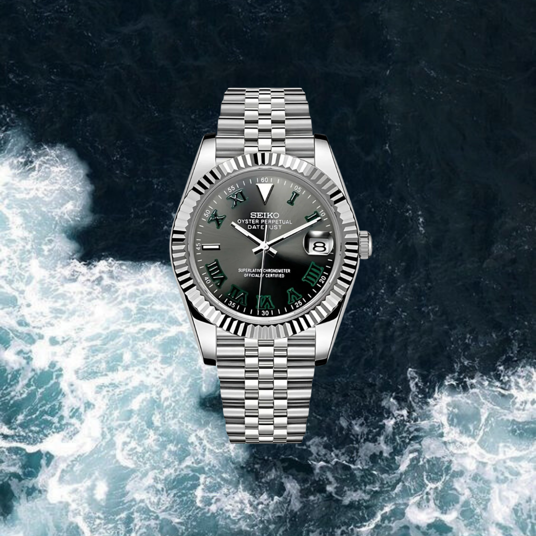 Seiko Mod Datejust Roman Edition "Wimbledon"