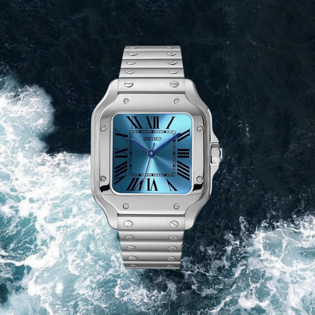 Seiko Mod Santos "Light Blue"