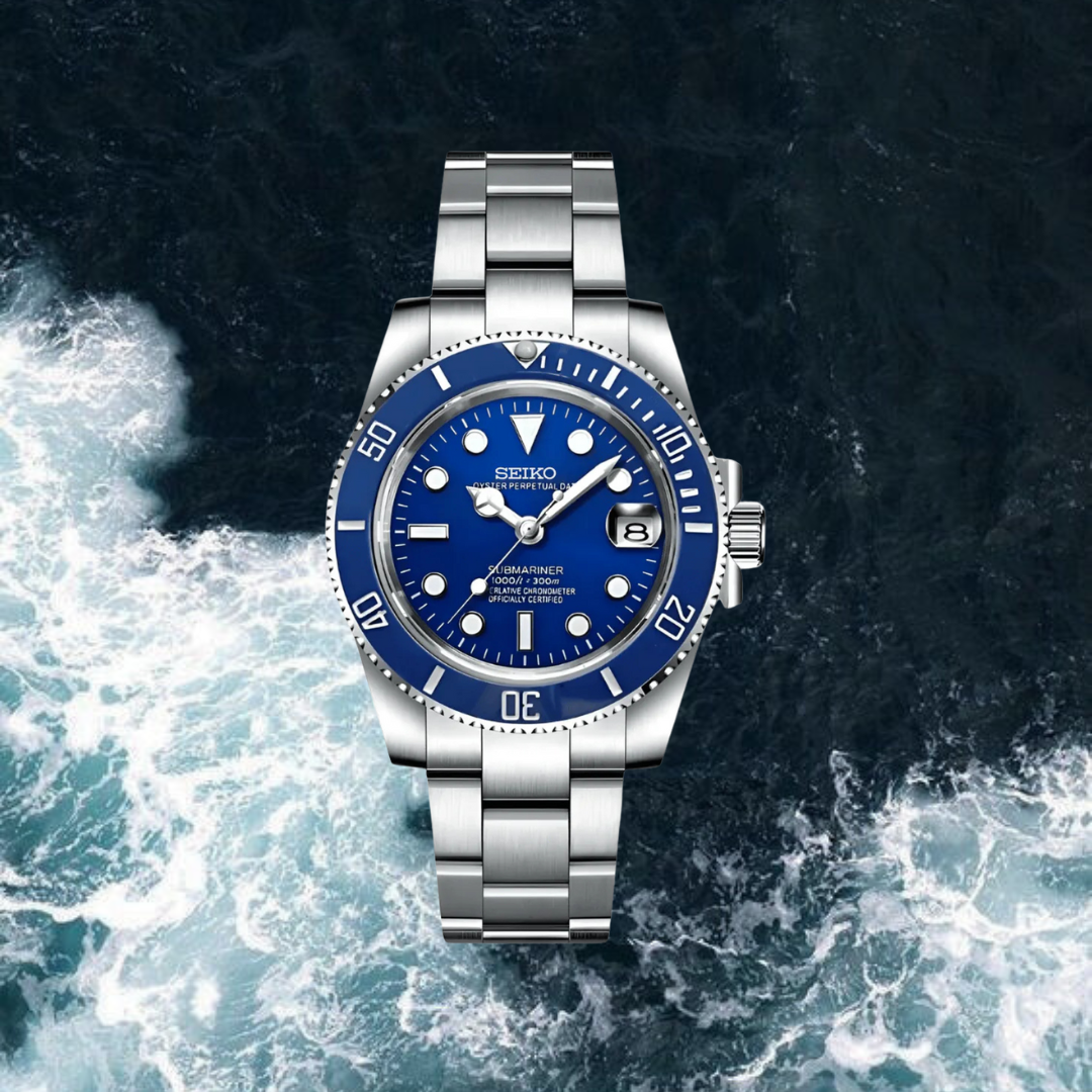 Seiko Mod Submariner "Navy Blue"
