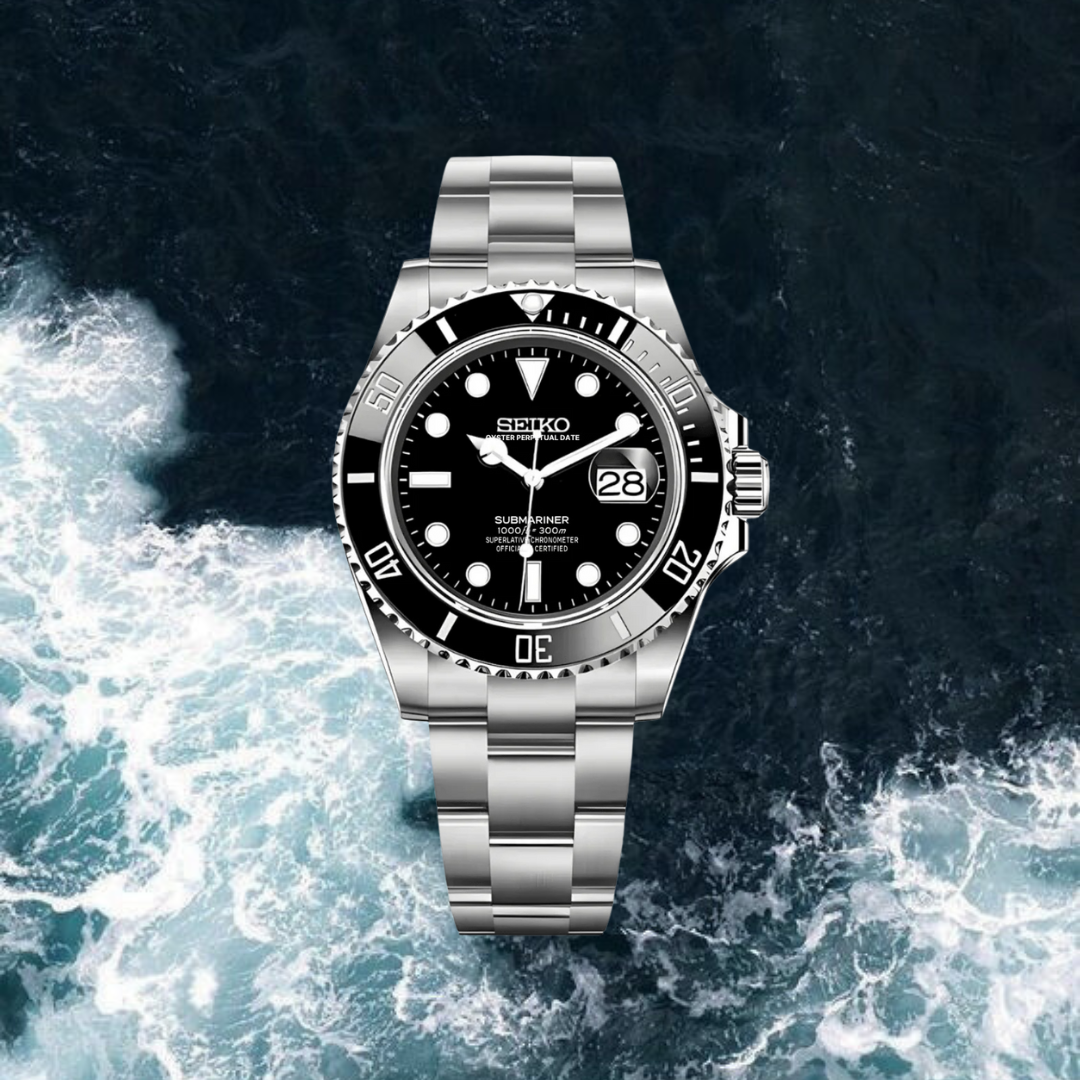 Seiko Mod Submariner "Black"