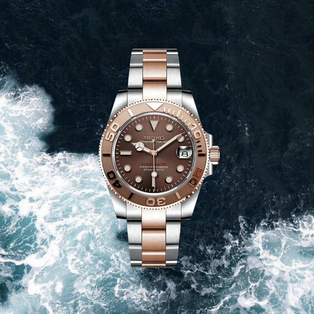 Seiko Mod Yacht Master "Rose Gold"