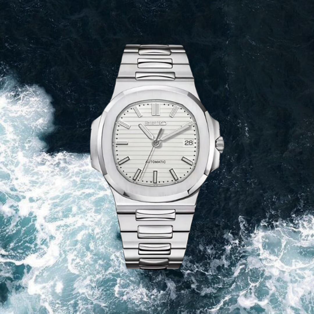 Seiko Mod Nautilus "White"