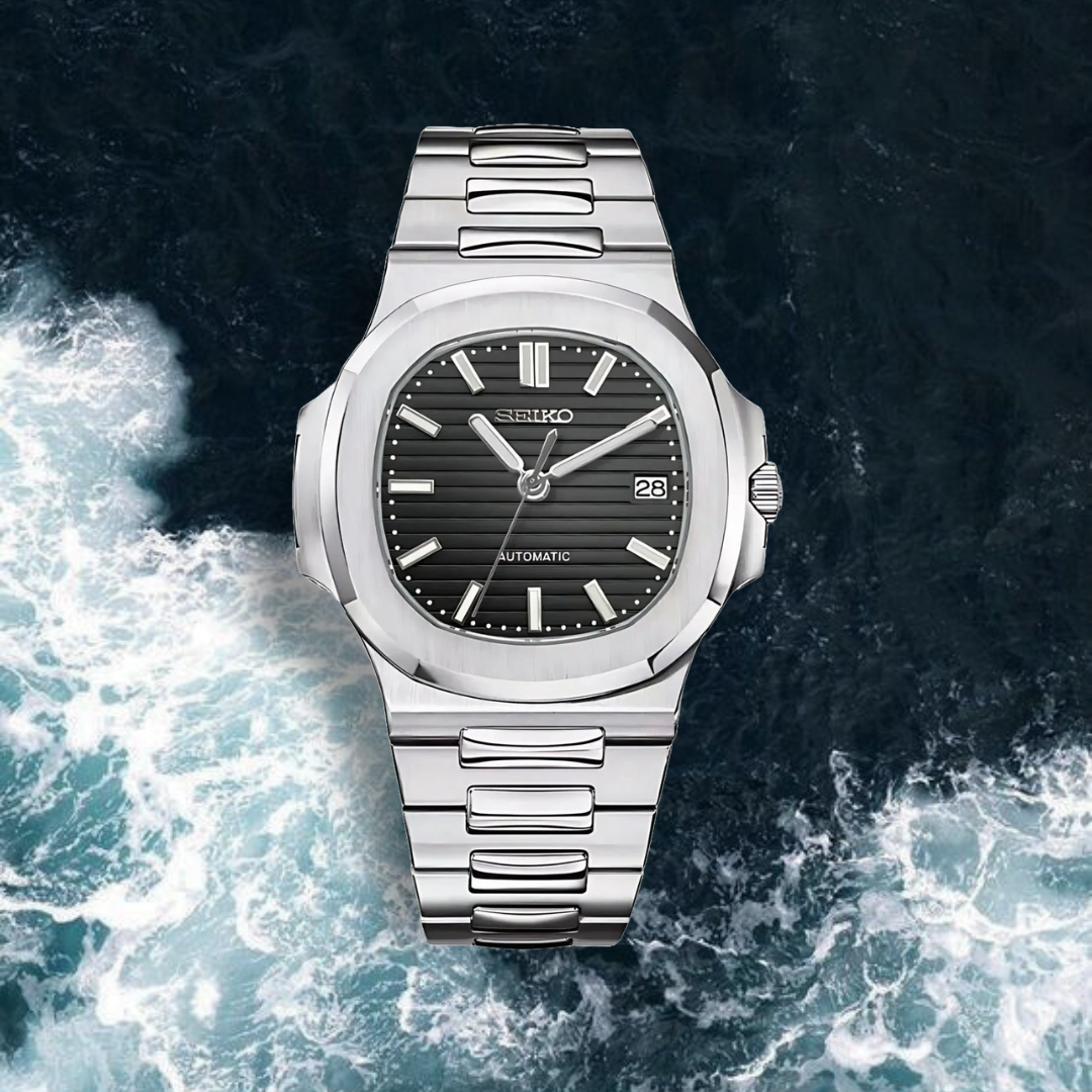 Seiko Mod Nautilus "Black"