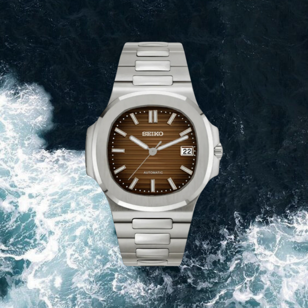 Seiko Mod Nautilus "Brown"