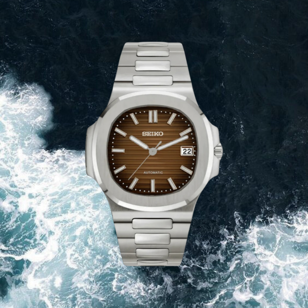 Seiko Mod Nautilus "Brown"