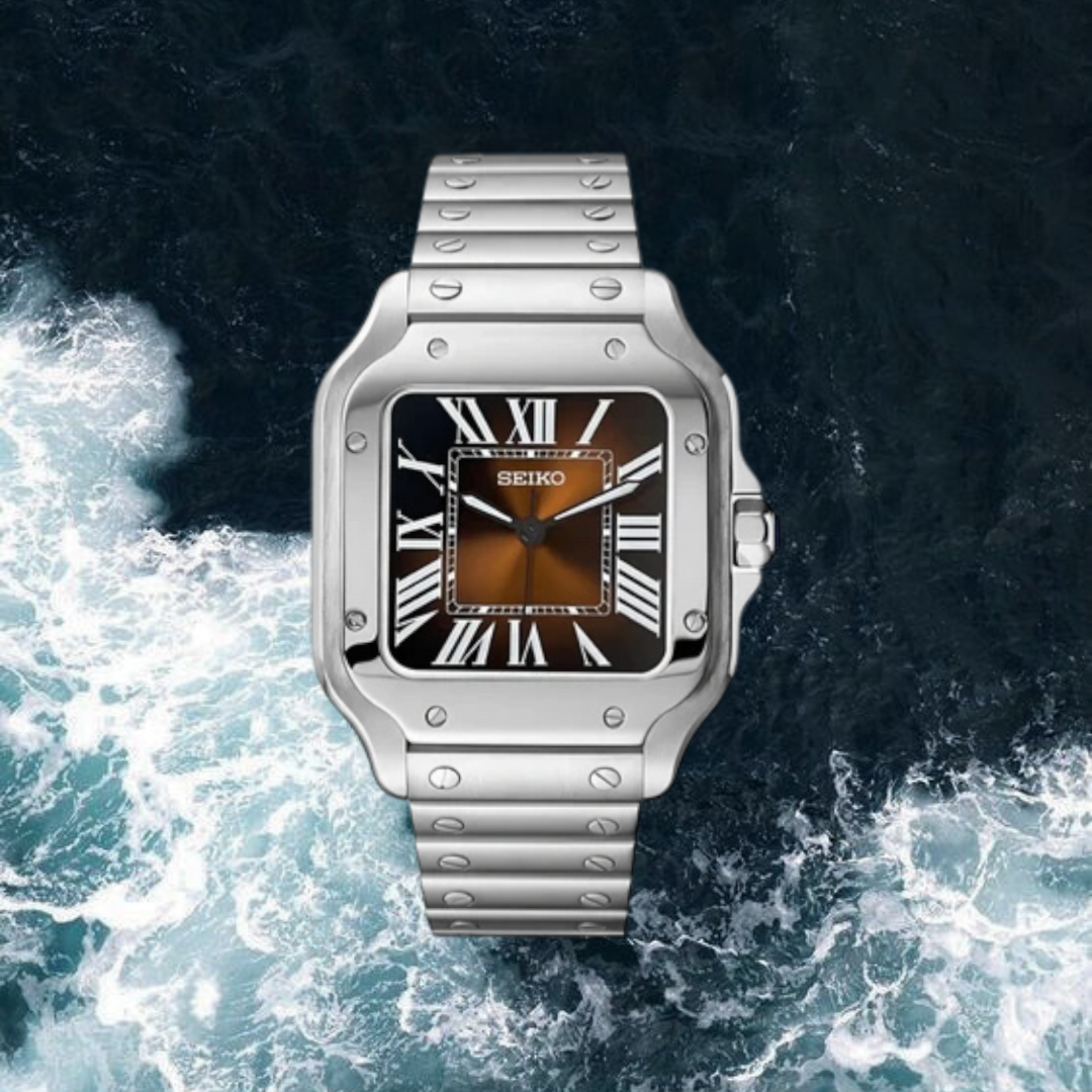 Seiko Mod Santos "Brown"