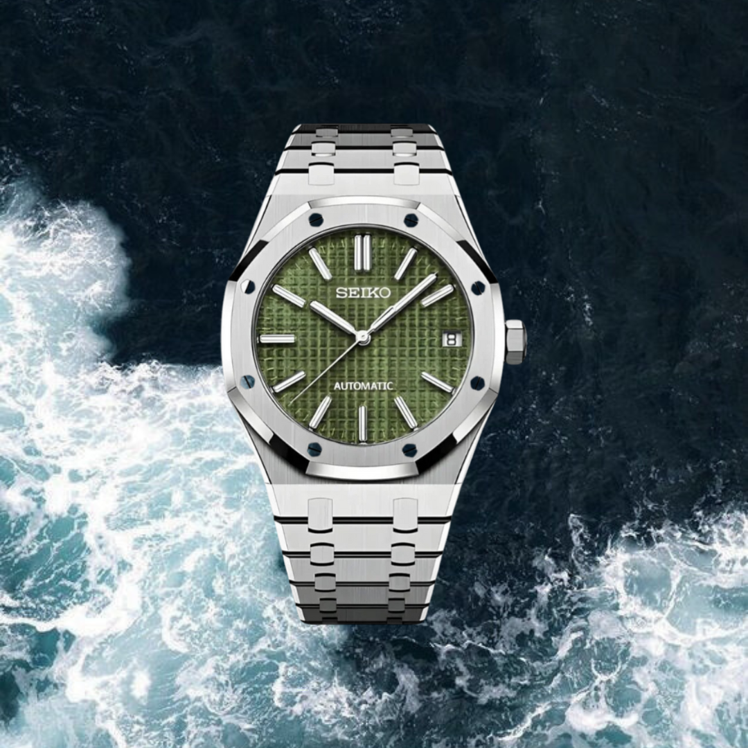 Seiko Mod Royal Oak "Light Green"