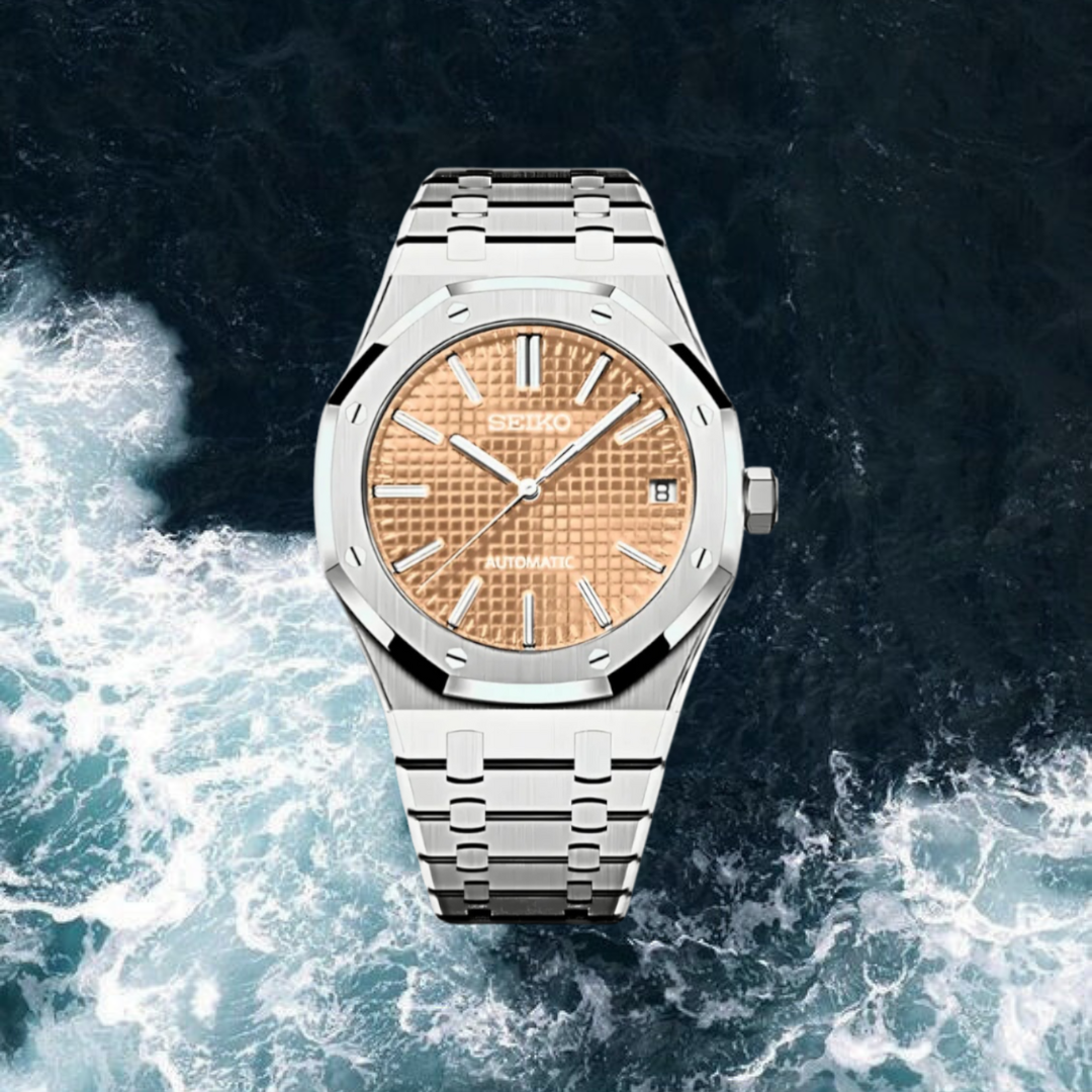 Seiko Mod Royal Oak "Rose Gold"