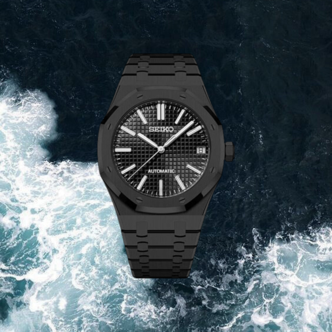 Seiko Mod Royal Oak "Full Black"