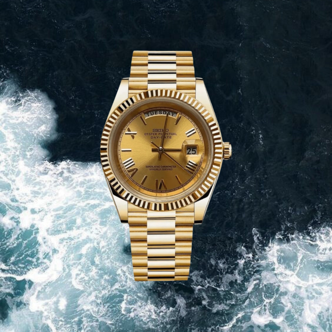 Seiko Mod Day-Date Roman edition "Gold"