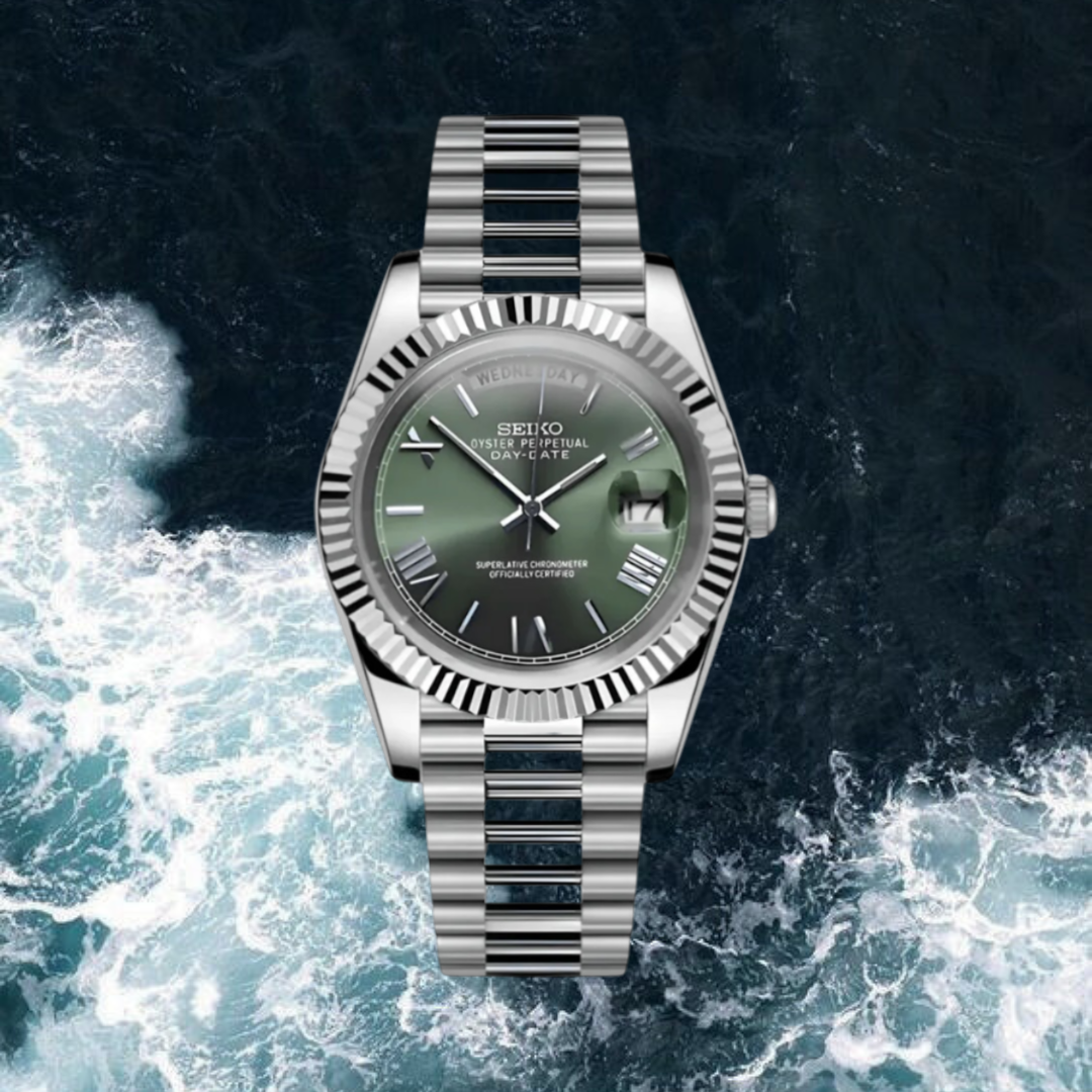 Seiko Mod Day-Date Roman edition "Green"