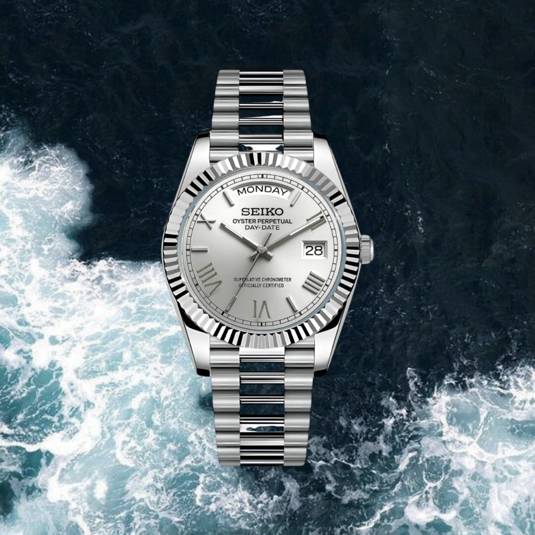 Seiko Mod Day-Date Roman edition "Grey"