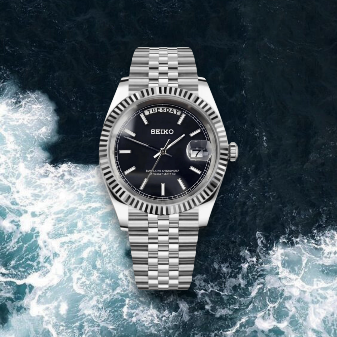 Seiko Mod Day-Date "Black"