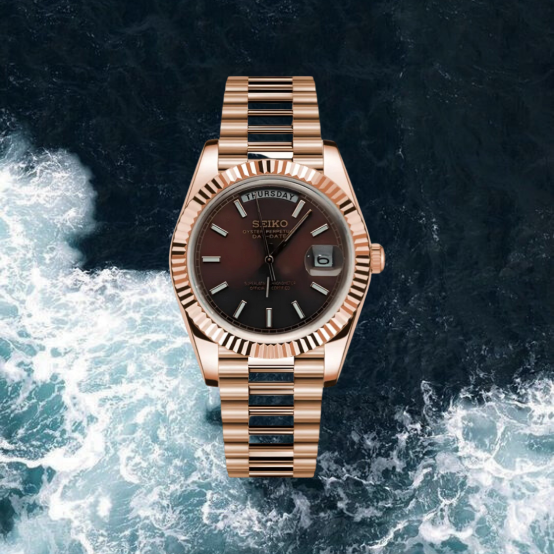 Seiko Mod Day-Date "Rose Gold"