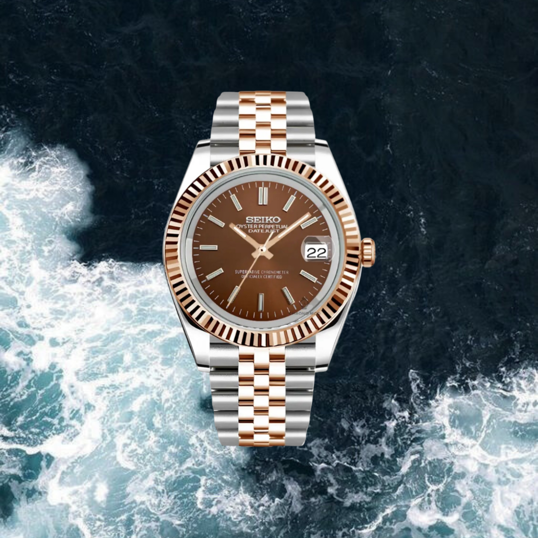 Seiko Mod Datejust "Brown"