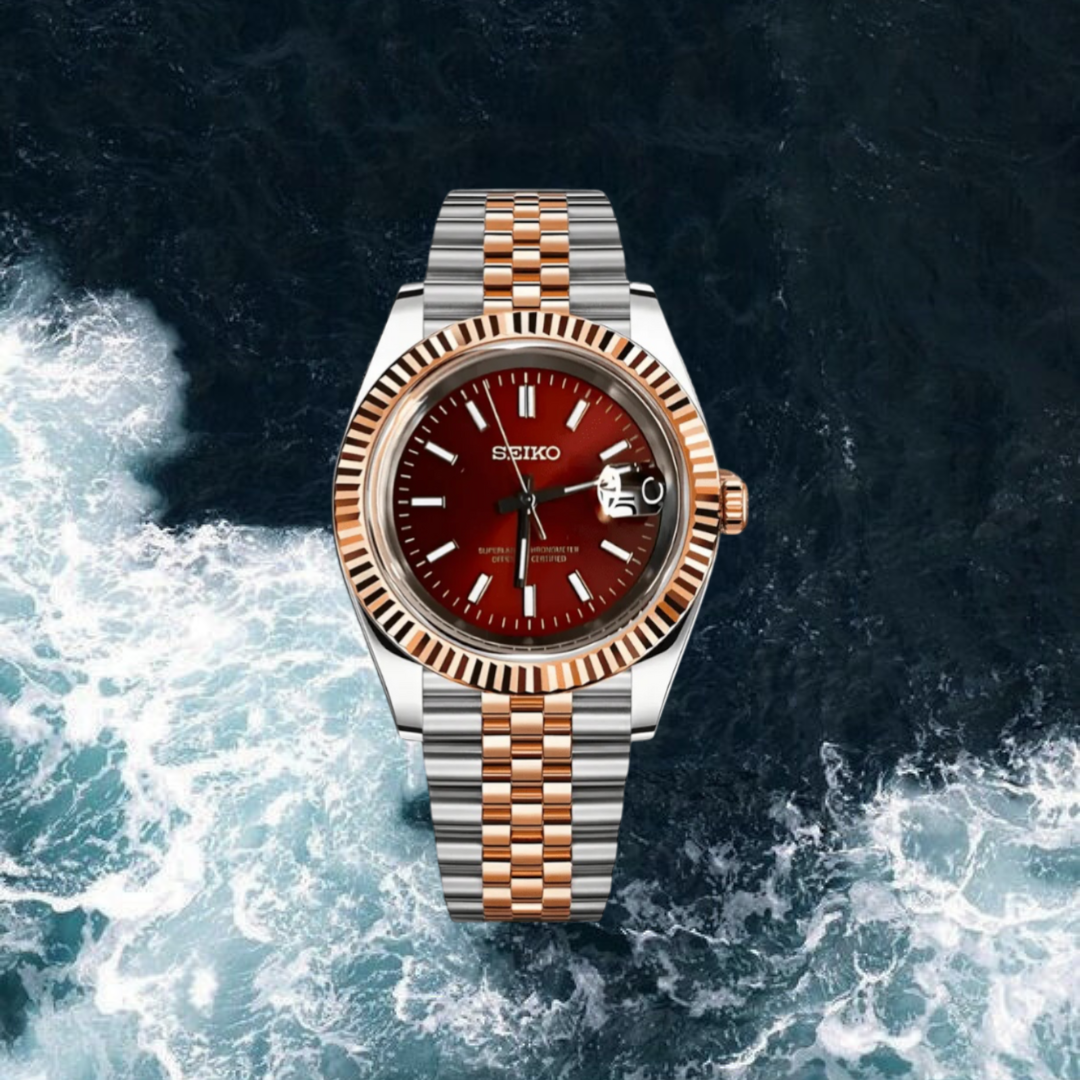 Seiko Mod Datejust "Garnet"