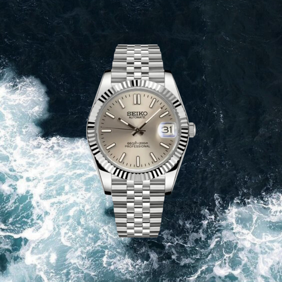 Seiko Mod Datejust "Gunmetal"