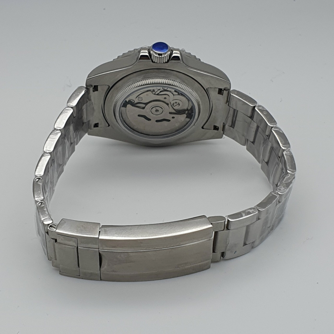 Seiko Mod Yacht Master "Silver Black"
